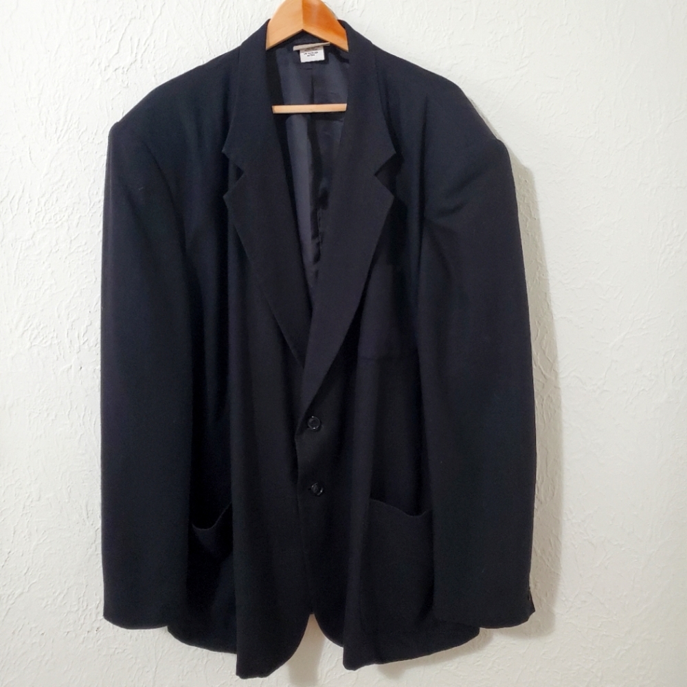 Coldwater Creek Linen Blend Women's Blazer with Pockets Black L 46